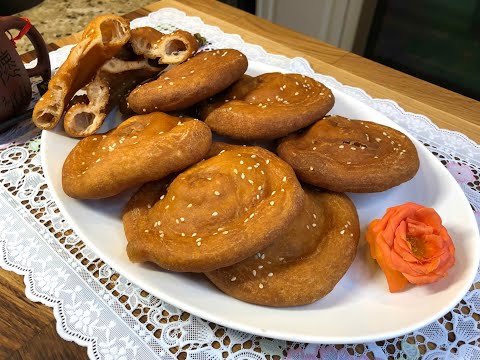[傳統咸煎餅🥞]色澤金黃，酥松香脆，起發自然，內心通透，軟滑惹味可口，濃濃南乳香味，芝麻甘香，咸甜適中，酥松不失脆口感，是傳統廣東三大油器之一，衆人喜愛。
