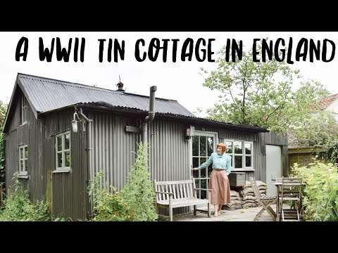 We stayed in a REAL WWII TIN COTTAGE IN SOMERSET (Women's Land Army)