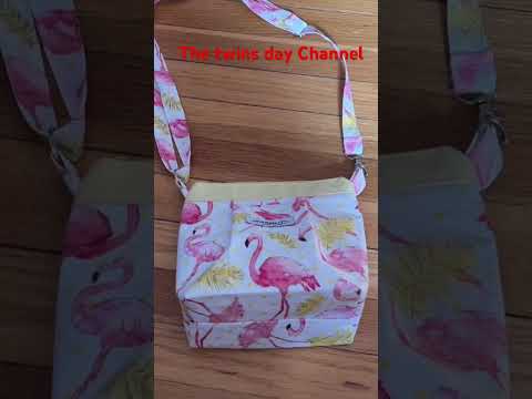 Fabric bag sewing tutorial/how to sew a handbag/cosmetic bag sewing idea/easy bag sewing-pattern