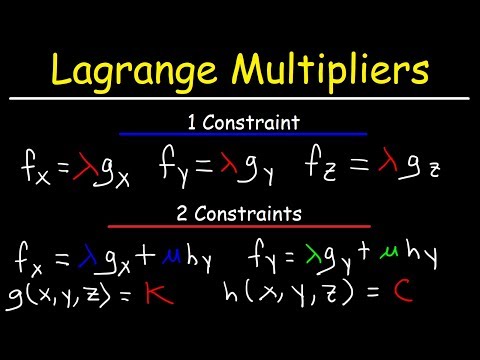 Lagrange Multipliers
