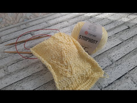Пробую пряжу  YarnArt "Symphony"./Первое впечатление. Моё мнение 🧶