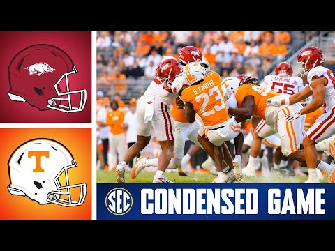 Arkansas Razorbacks at No. 12 Tennessee Volunteers | Condensed Game | 2025 SEC Football