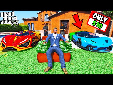 Franklin Buying Everything For $10 in GTA 5 | SHINCHAN and CHOP