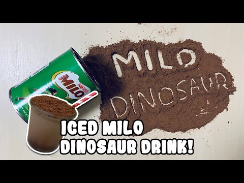 ICED MILO DINOSAUR 🦖🥛|| Quick and Easy Iced Milo drink | The Cookworm