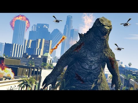 GTA 5 PC Mods - ULTIMATE GODZILLA MOD!! GTA 5 Godzillla Mod Gameplay! (GTA 5 Mods Gameplay)
