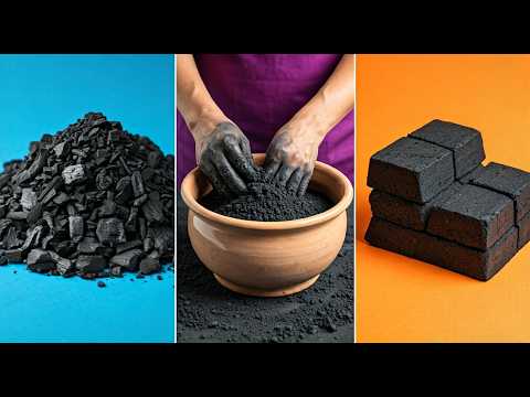 كيفية صناعة الفحم المضغوط ف المنزل بطريقة سهلة و,How to make compressed charcoal