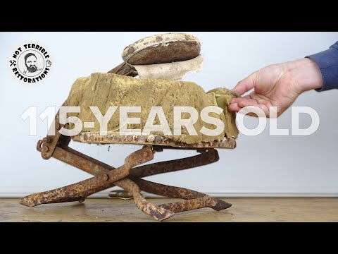 Restoring a 'Truffy' Folding Chair from 1910 you've never seen before – From Rust to Elegance