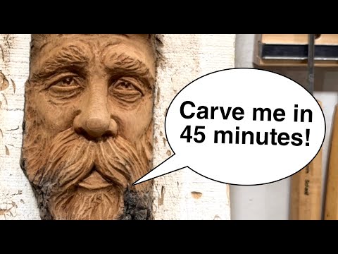Carving a Simple Wood Spirit With Character in Just 45 Minutes
