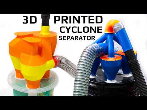 3D Printed Cyclone Air/Dust Separator