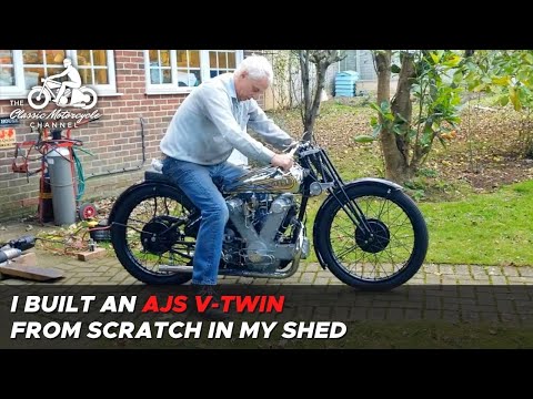 AJS V-Twin World Speed Record Attempt Replica Motorcycle