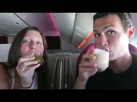 16 Hour QATAR BUSINESS CLASS Flight & Al Mourjan Lounge