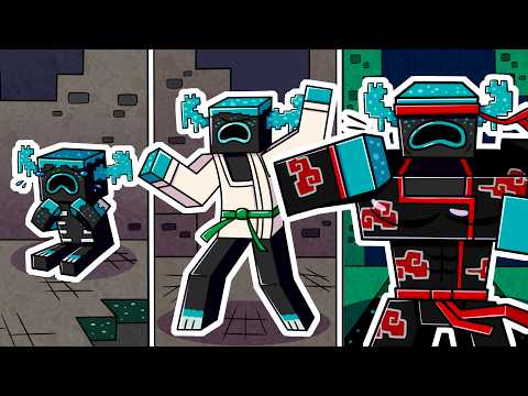 I Survived 100 DAYS as a WARDEN NINJA in HARDCORE Minecraft!