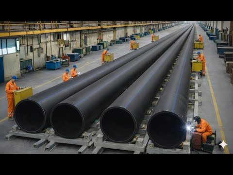 Inside HDPE Pipe Factory – How Millions of HDPE Water Pipes Are Made (Full Process)