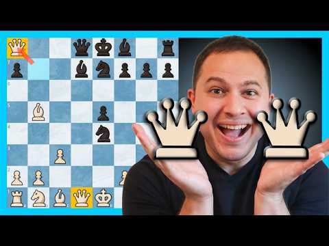 2 Queens On Move 10 😲 | Chess Rating Climb 1415 to 1456