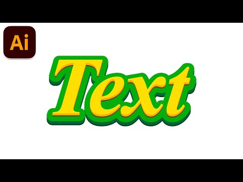 Modern Style 3D Text Effect - Adobe Illustrator Tutorial