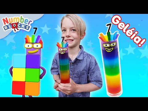 O arco-íris dos sete | Artes e ofícios para crianças | Aprenda a contar | Numberblocks em Português