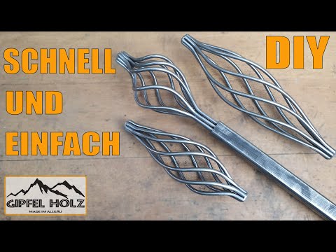 Metal decorative twists – quick and easy, no forging required – DIY – iron art – metal twisting a...