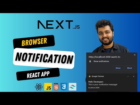 How to Implement Browser Notifications in React and Next.js | Next.js Tutorial | Bug Ninza