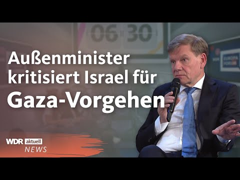 Außenminister zur Lage in Nahost: „Wir stehen zu den Menschen im Gazastreifen“ | WDR aktuell