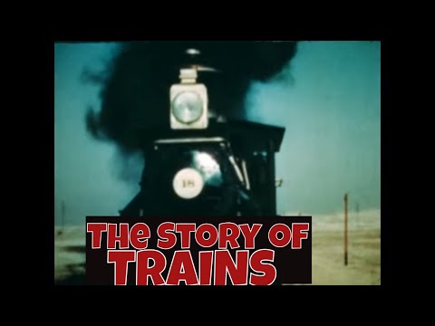 " THE STORY OF TRAINS " 1940s PASSENGER RAIL & FREIGHT TRAIN PROMO FILM PULLMAN CARS 74352