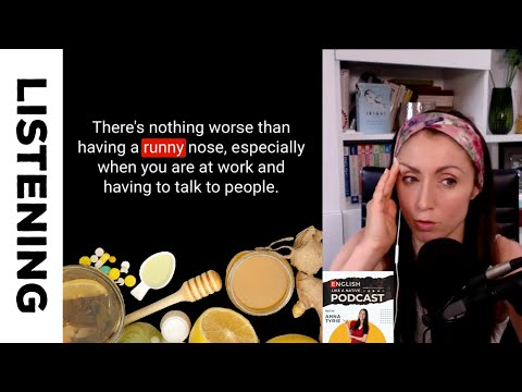 English Listening Practice: British English Podcast - Common Cold Vocabulary