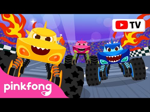 [Best of the Best] Monster Trucks for 1 HOUR 🏁🔥 | Car Hospital | Car Song | Pinkfong Official
