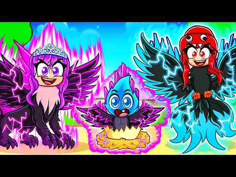 Born Into a GODZILLA KAIJU Family in Roblox Feather Family!