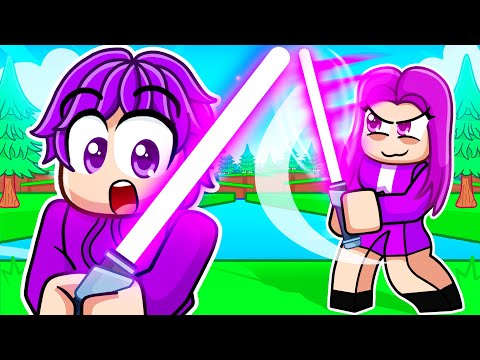 WE FOUND A LIGHTSABER IN ROBLOX BUILD A BOAT…