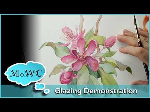 Using Watercolor Glazing Techniques – Floral Botanical