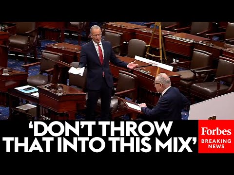 BREAKING: Schumer Uses Thune's Prop, Then They Get Into Back-And Forth As Government Shutdown Looms