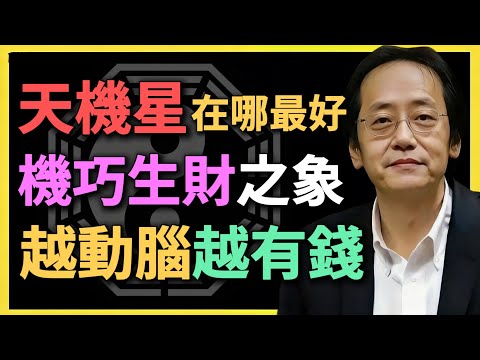 天機星在哪最好？機巧生財之象，越動腦越有錢！聰明人都藏這宮？#紫微鬥數 #天機星 #命理分析 #倪海廈 #機巧生財 #財運分析 #命盤解讀 #智慧生財 #鬥數格局 #財帛宮 #官祿宮 #命理預測