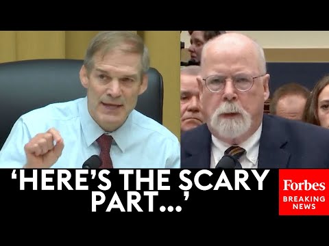 BREAKING NEWS: Jim Jordan Grills John Durham About FBI Probe Of Trump, Hillary Clinton Connection