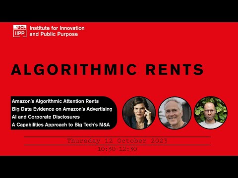 UCL IIPP Algorithmic Rents: Research Showcase