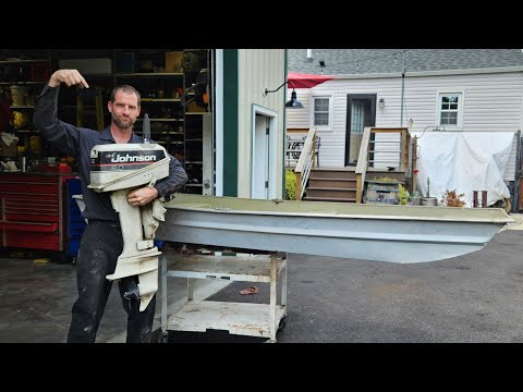 FREE 8hp Johnson sitting since the 90's VS 10ft Kids Boat - NNKH