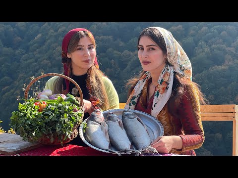 How to prepare "galiye mahi" with fresh vegetables in nature!