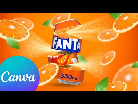 How I Made This Fanta Ad in Canva