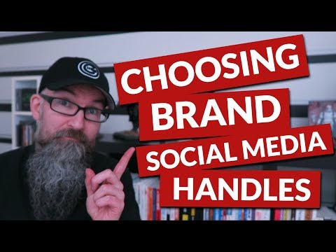 Brand social media handles and using namecheckr.com to find if your brand name is available.