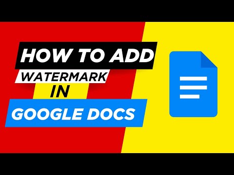 🔥 HOW TO ADD WATERMARK IN GOOGLE DOCS | Insert &amp; Customize Watermarks Easily! 💧(Full Guide)