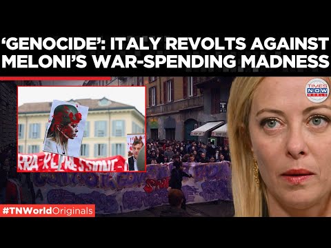 ITLAY ERUPTS: Students Demand End To War Spending Amid Funding Cuts | Times Now World