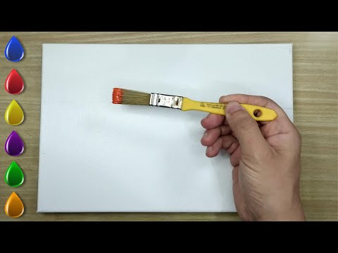 The Calm That Lives at the End of the Day / Acrylic Painting for Beginners