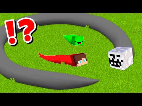 JJ and Mikey become SNAKES CHALLENGE in Minecraft / Maizen Minecraft