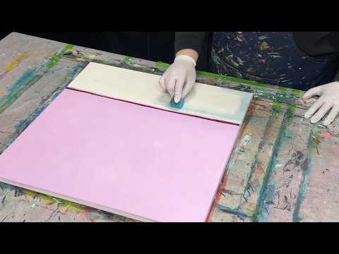 Mark Rothkos Farbfeldmalerei modern abstrakt gemalt | Tutorial mit Schwamm und Abzieher