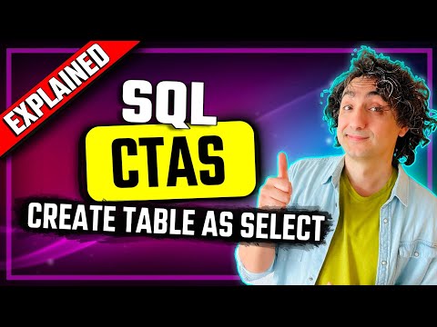SQL CTAS | How to Create SQL Tables From a Query | #SQL Course 30