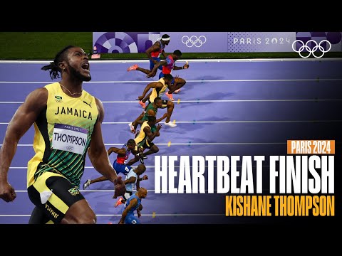 The closest photo finish you've ever seen? Kishane Thompson’s 100m Silver in Paris 2024