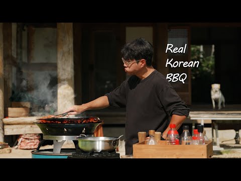 A 30 minute course from Korean barbecue preparation to eating