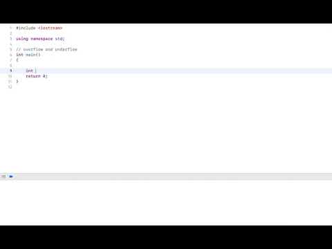 C++ Tutorial: Underflow and Overflow