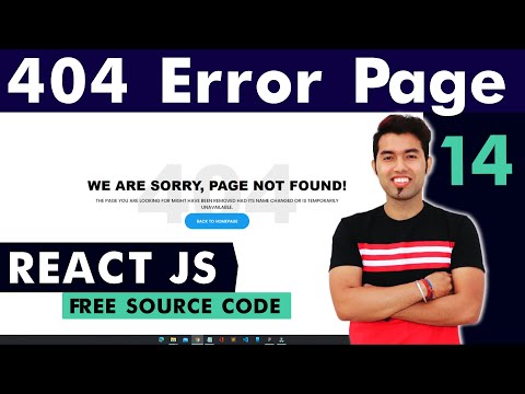 Implement 404 Error Page UI & Functionality🔥 React Firebase JS Website Tutorial In Hindi #14