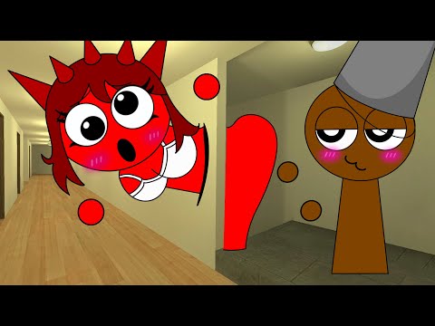 Raddy Is Stuck In A Passage, Brud Wants To Save Her | Sprunki | Garry's Mod