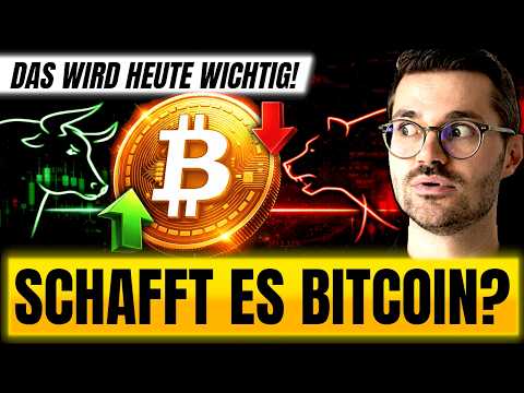 Fällt Bitcoin weiter? Was Bitcoin HEUTE macht, MUSST du wissen!