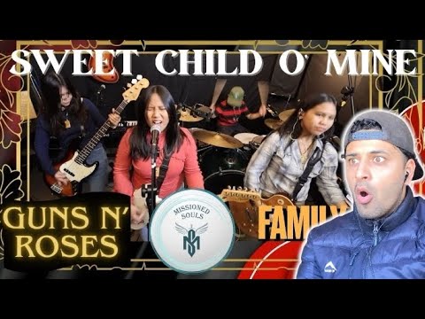 SWEET CHILD O' MINE - Guns N' Roses | Missioned Souls | family band studio cover | REACTION!